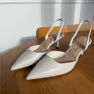 Aldo Cream Slingback Heels